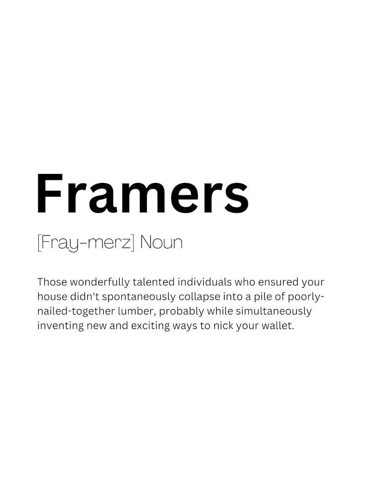 Framers Definition Meaning 1