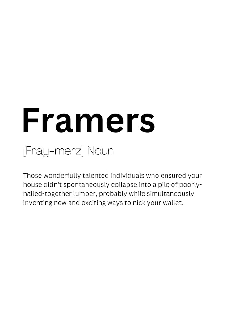 Framers Definition Meaning 1