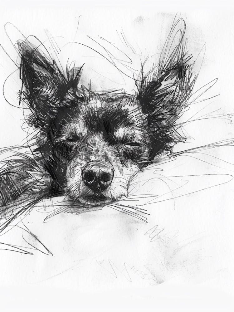 Portuguese Podengo Pequeno Dog Charcoal Line 3