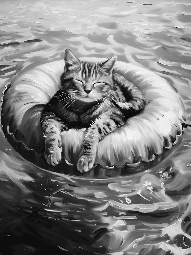 Cat In The Water 1