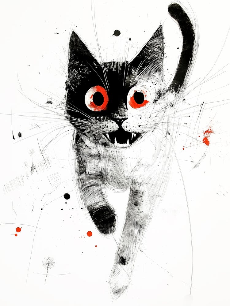 Cat With Red Eyes