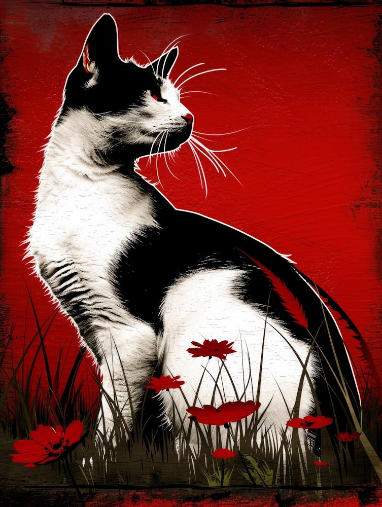 Cat In The Grass 3