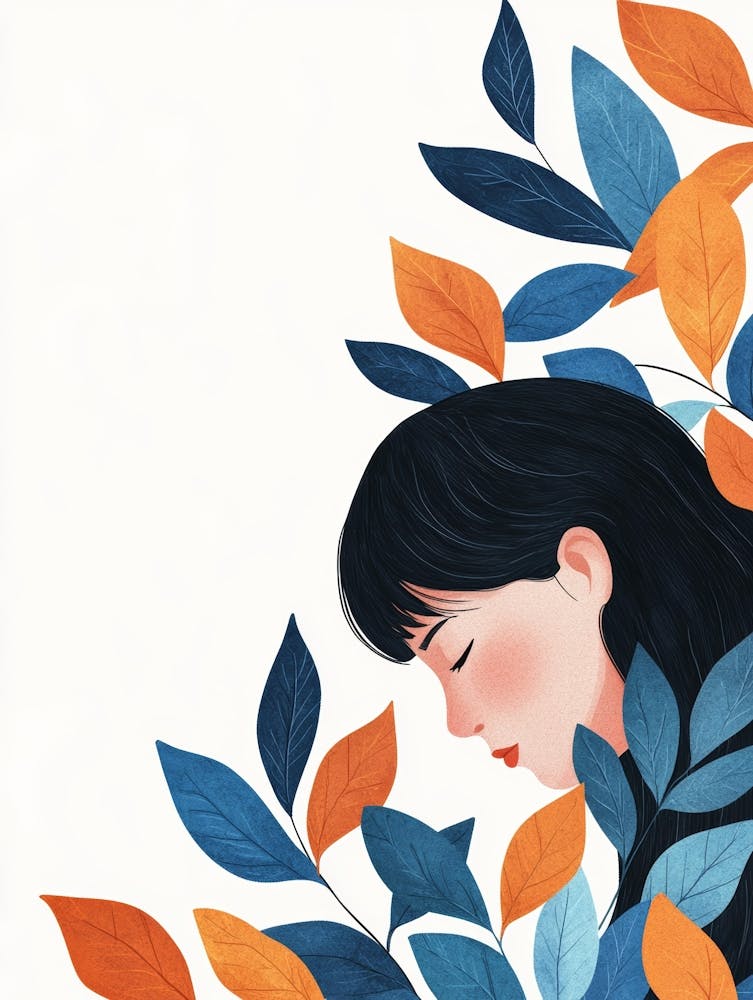 Girl With Leaves 23