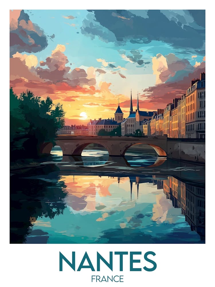 Affiche de voyage Nantes