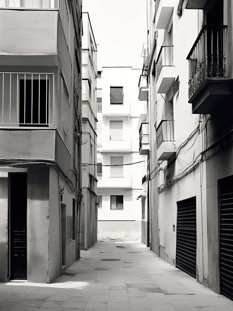 Malaga, Spain, Black And White Photography 4