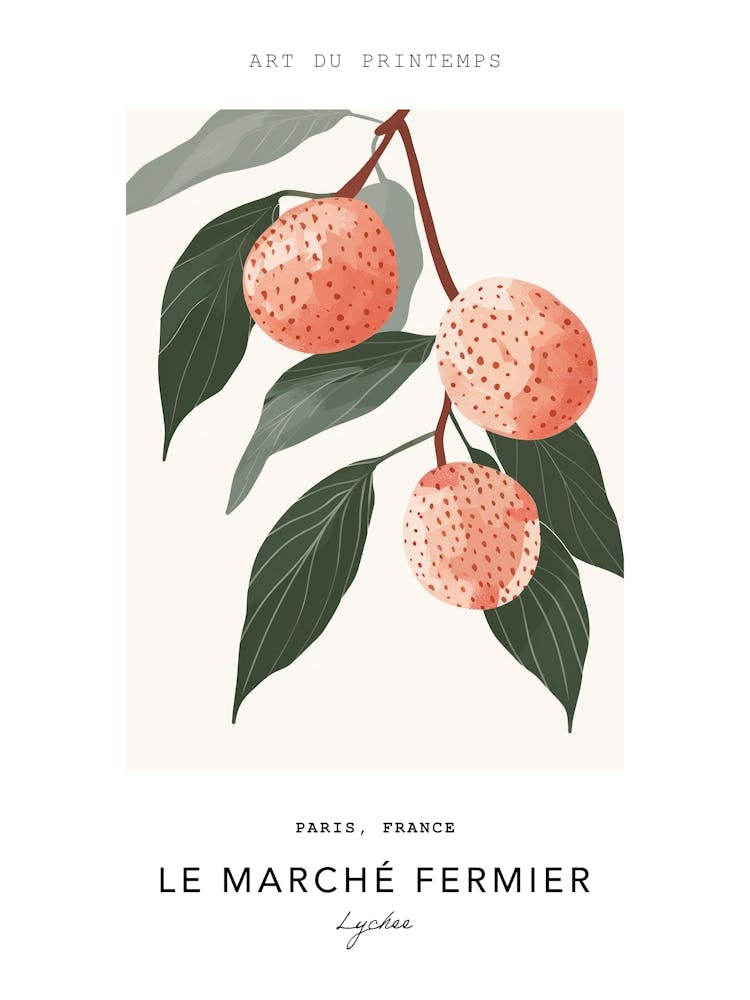 Lychee Le Marche Fermier Poster 3