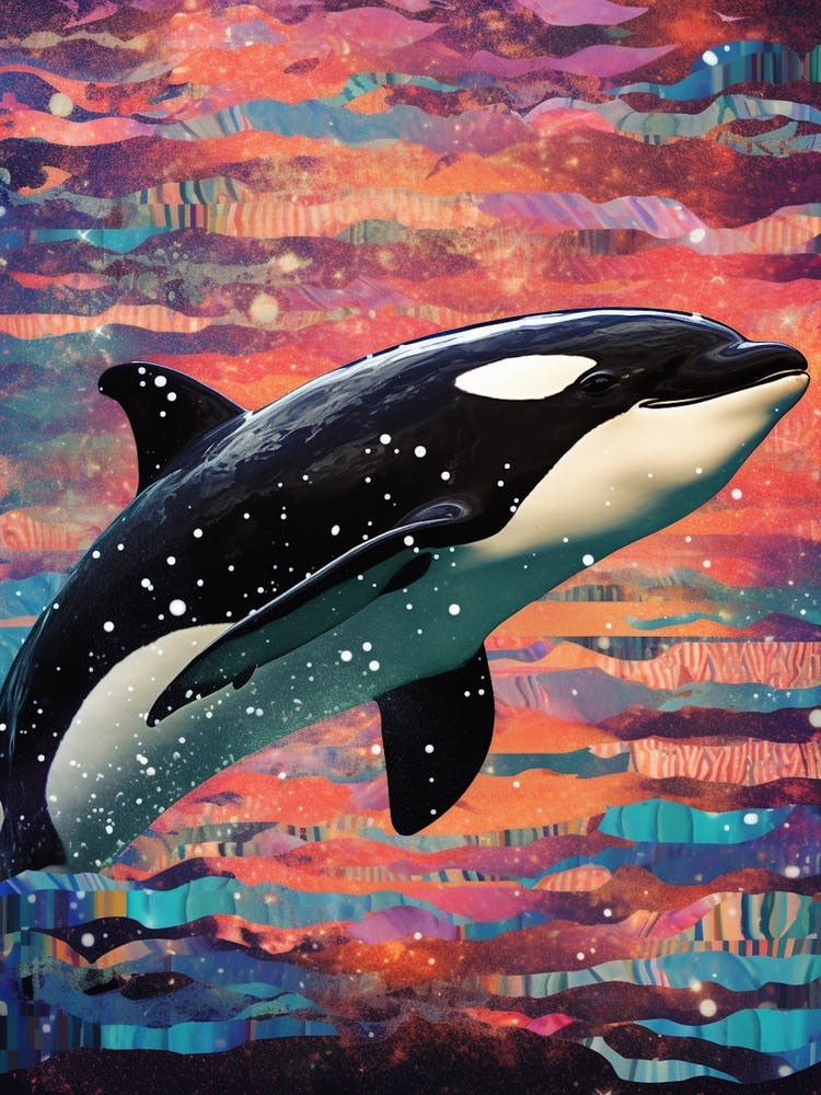 Orca Whale Space Collage 2