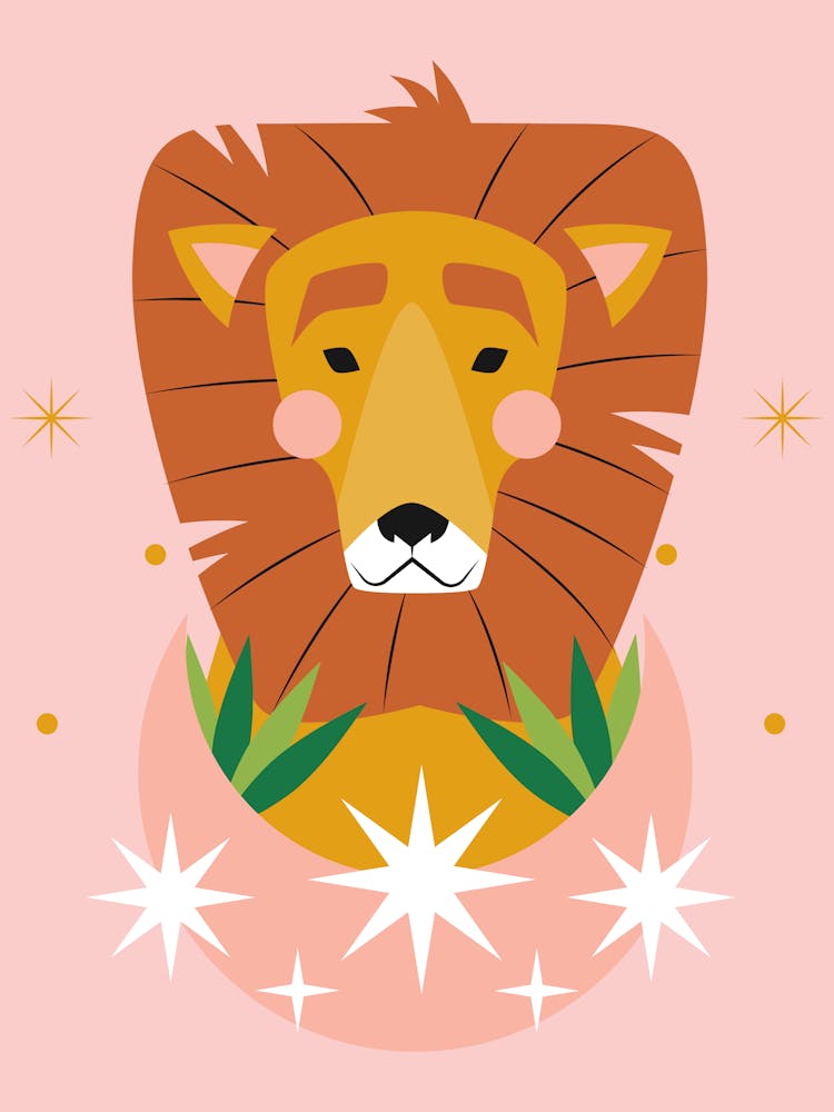 Lion With Stars