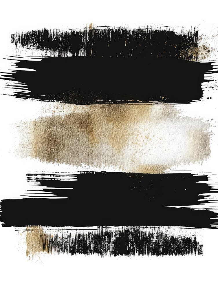 Black And Gold Brushstrokes 8