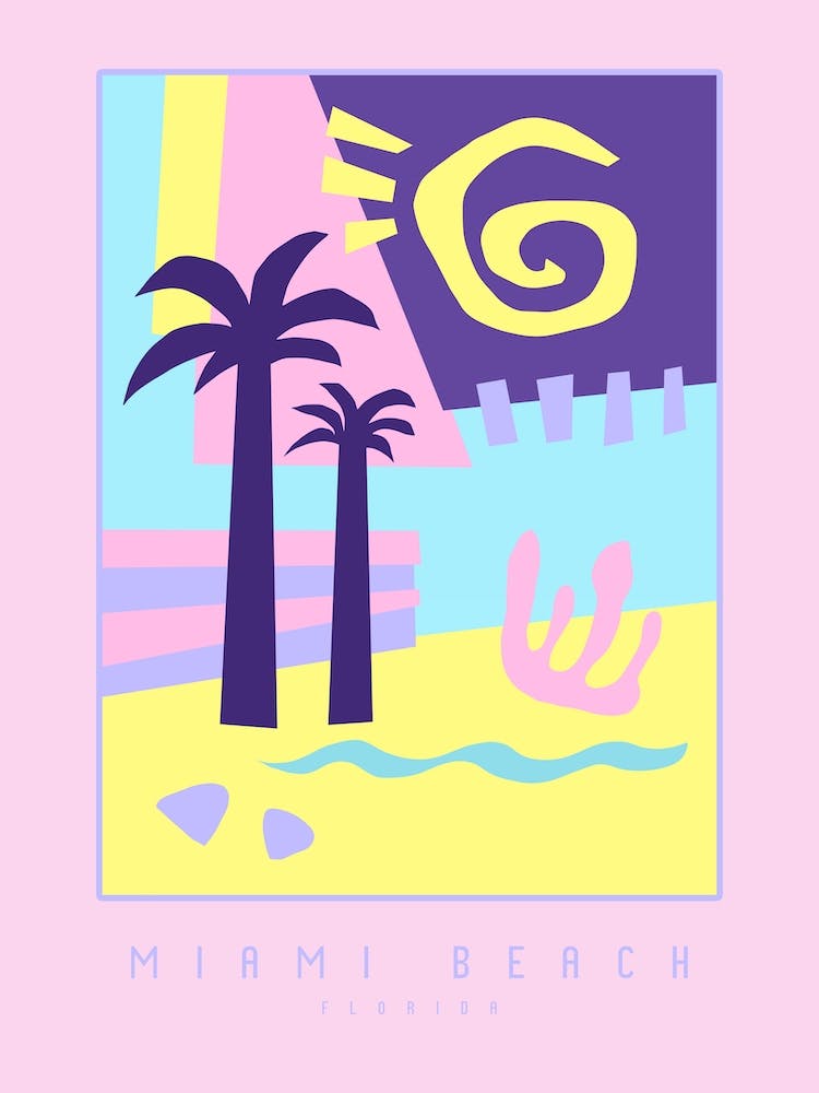 Miami Beach Art Deco Matisse Cutout