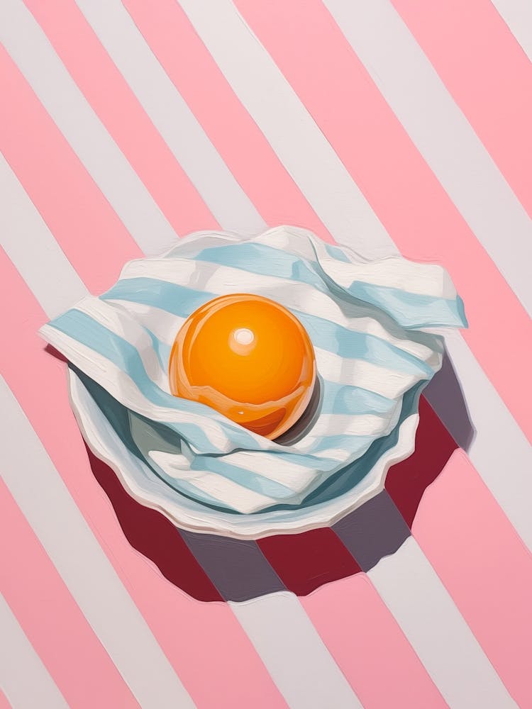 Pink Striped Egg