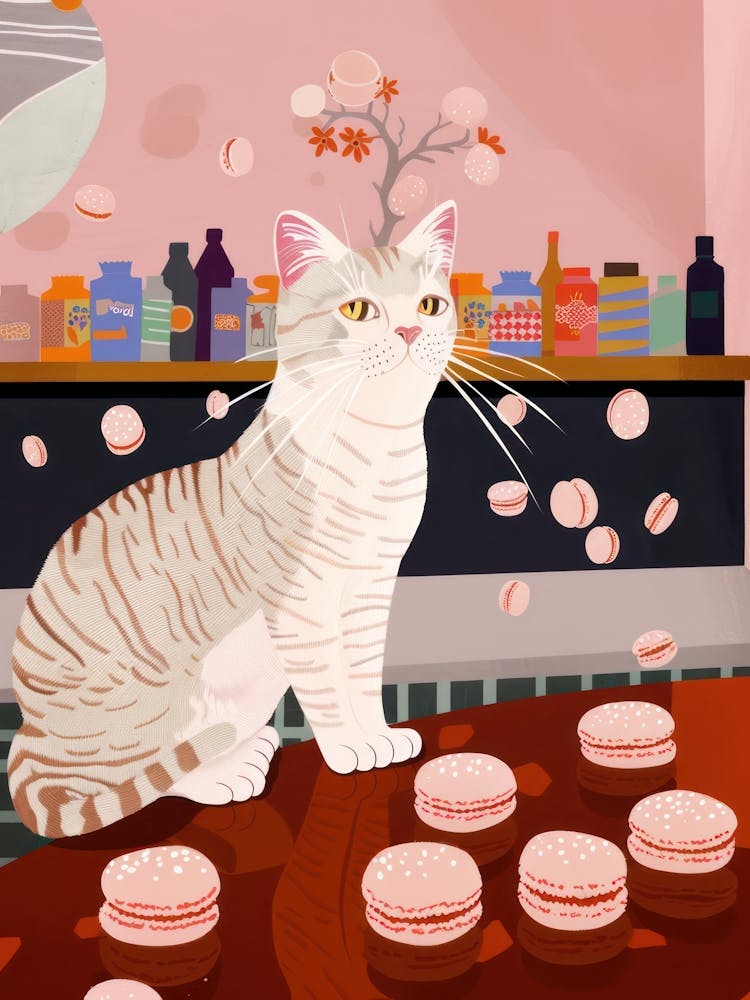 Cat And Macarons 2
