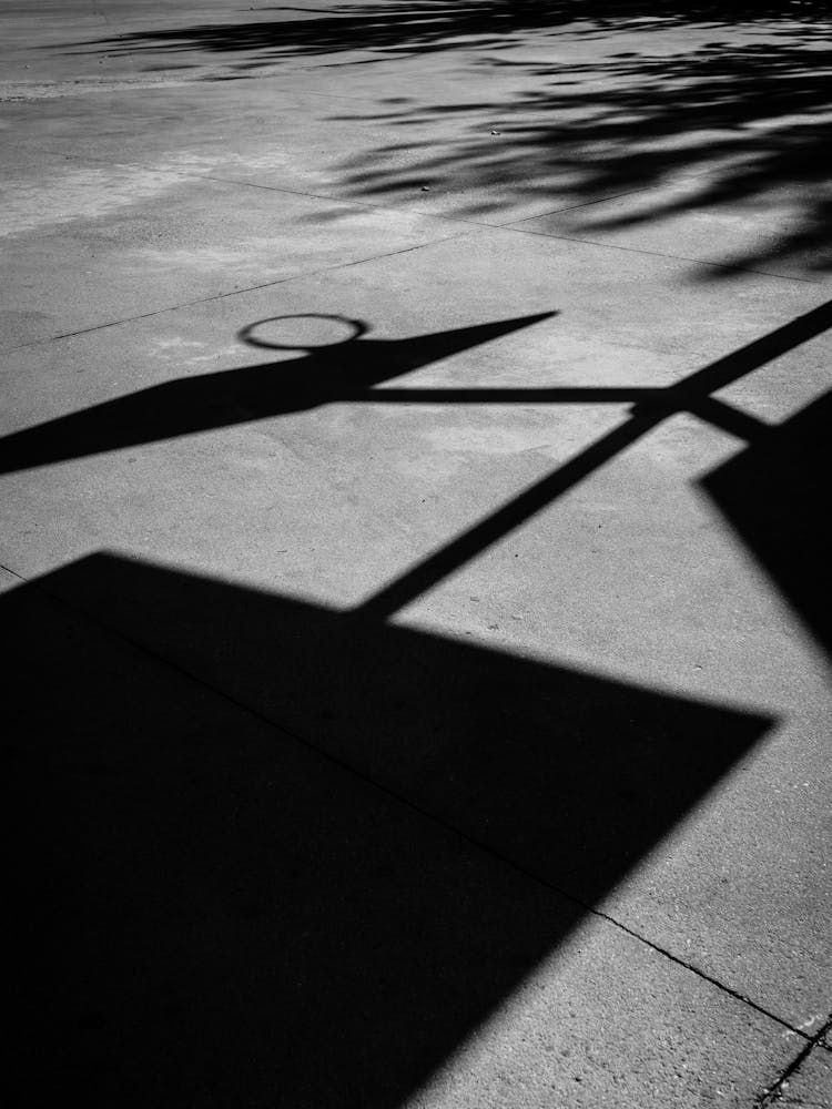 Basketball shadow, Valladolid, Spain