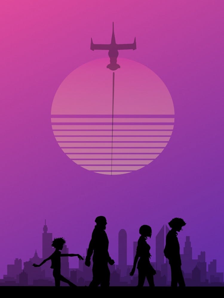 Cowboy Bebop Retrowave-Stil