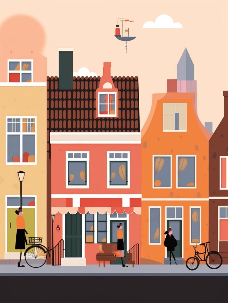 Netherlands 2 Travel Illustration