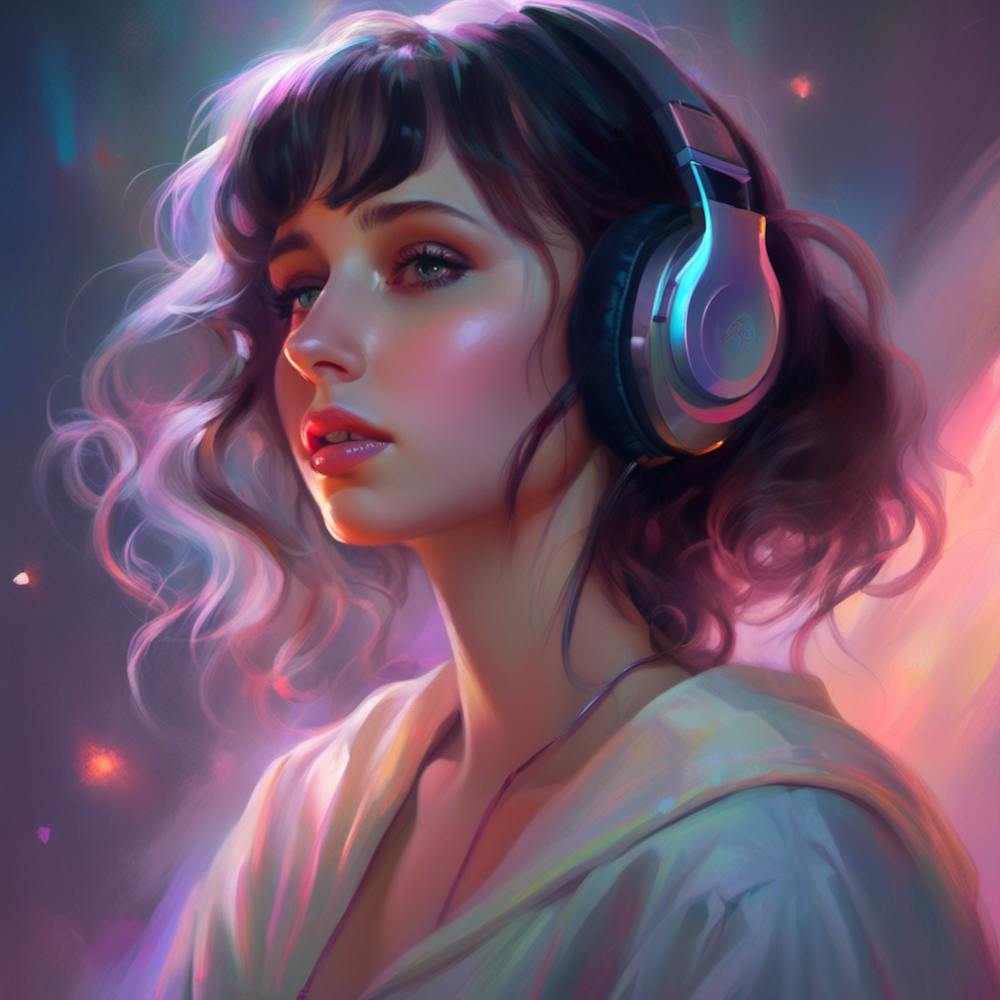 Girl With Headphones