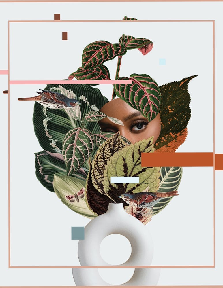 Woman In A Vase