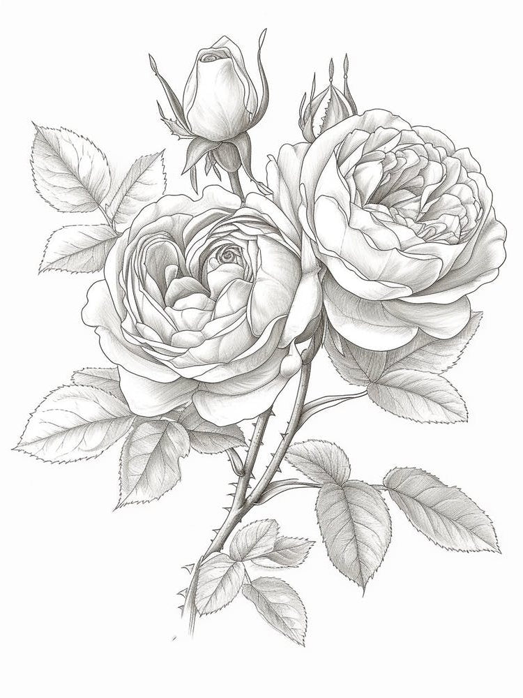 Roses Sketch 41