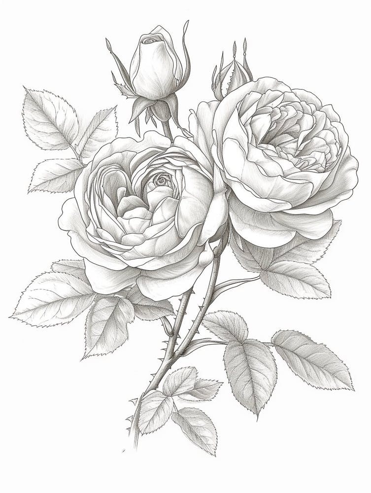 Roses Sketch 41