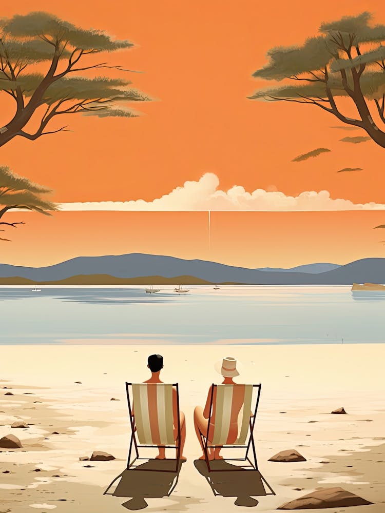 Whitehaven Beach, Australie, Illustration Graphique 3