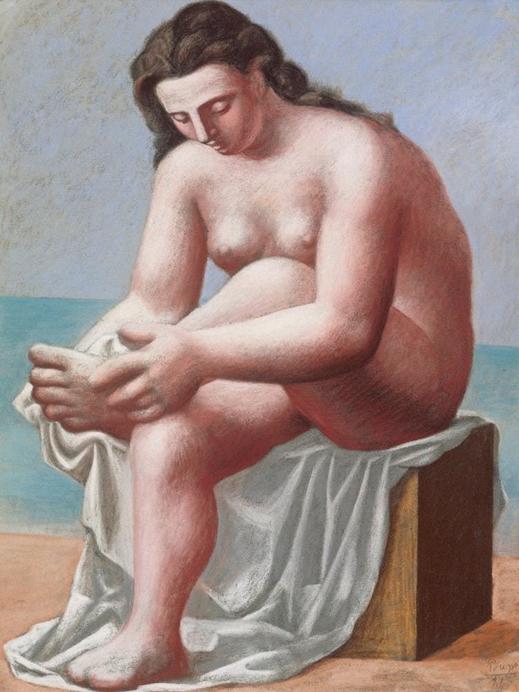 Seated Nude Drying Her Foot, Pablo Picasso