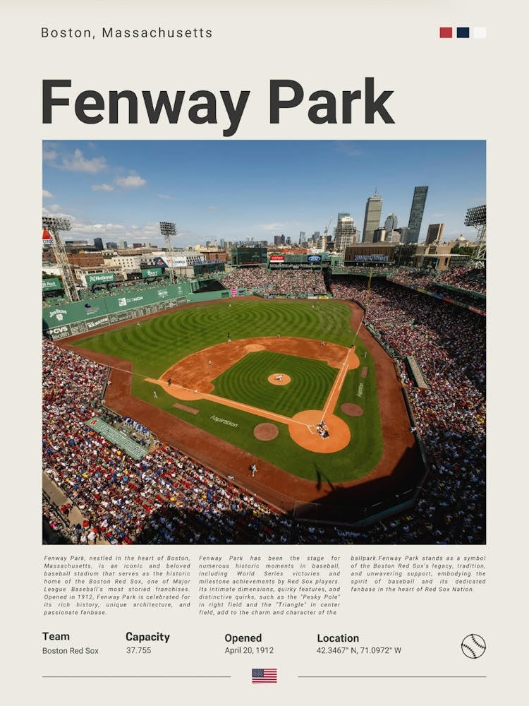 Baseball Boston Red Sox Fenways Park 2 Copy