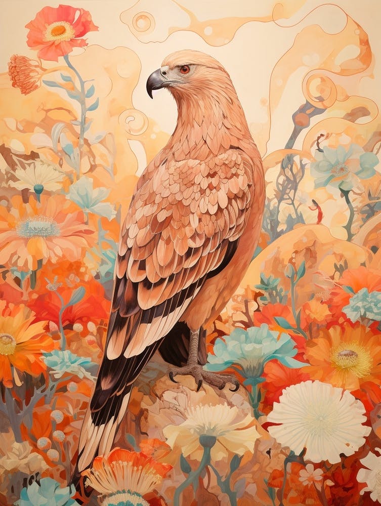 Vulture 2 Detailed Bird Painting