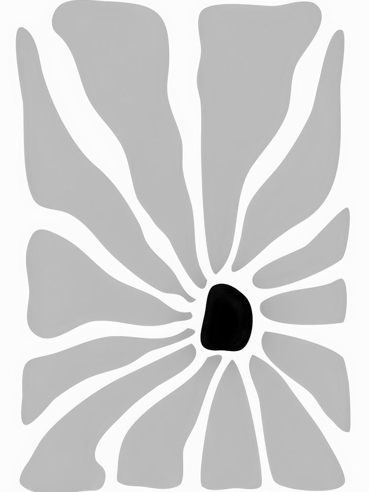 Flower - Black And White
