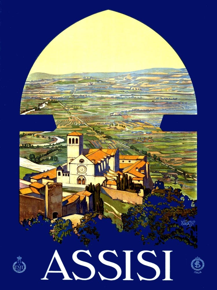 Assisi, Italy, Under The Arch