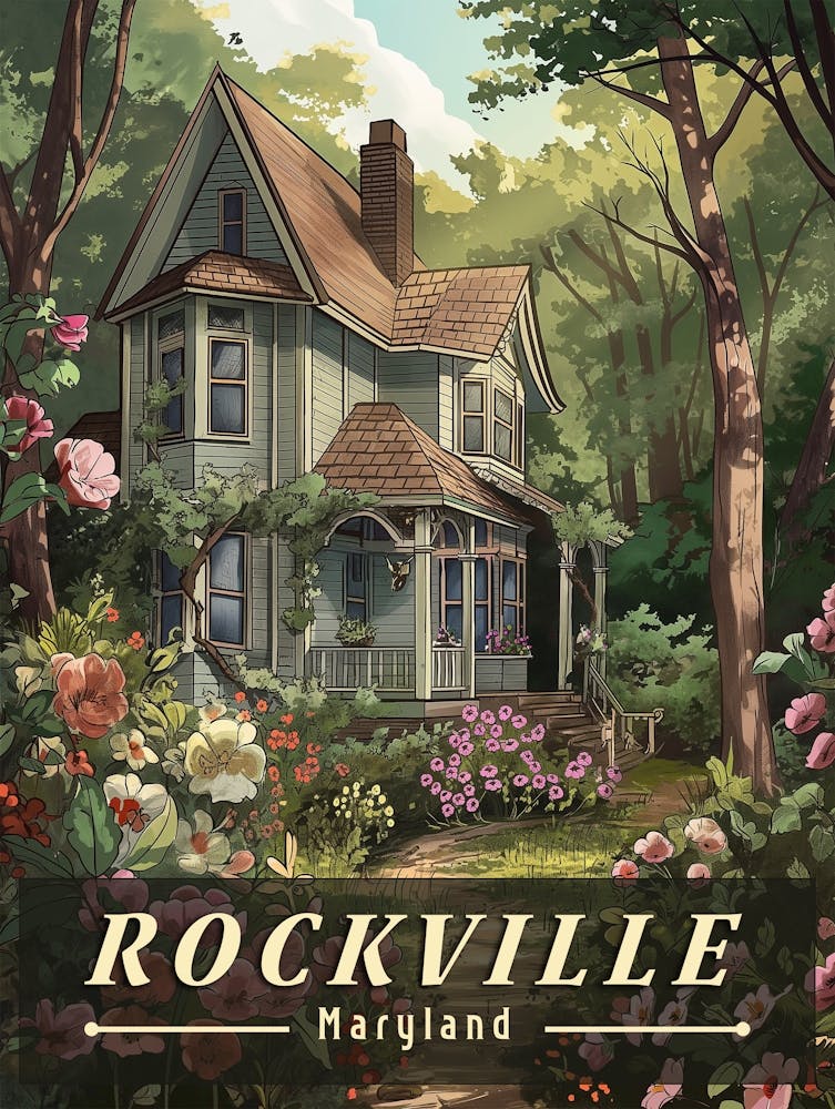 Rockville Retro - Ein Blick auf Marylands Charme Poster