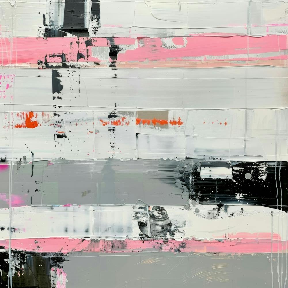 Abstract In Pink And Black 1