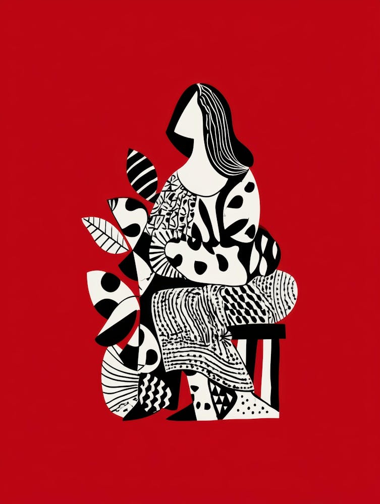 Woman Sitting On A Chair 1