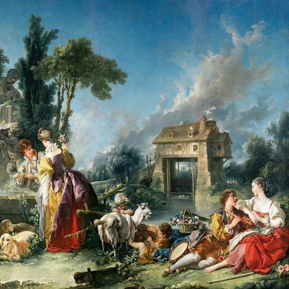 5147 Francois Boucher The Fountain Of Love (1748)