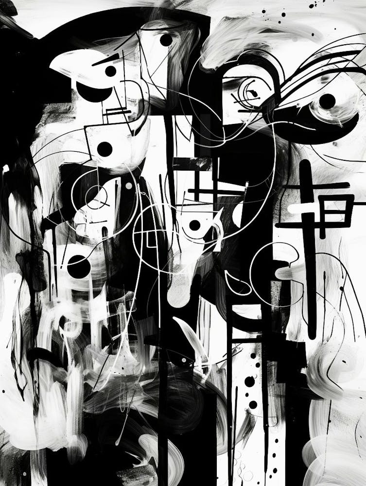 Dreams Abstract Black And White 5