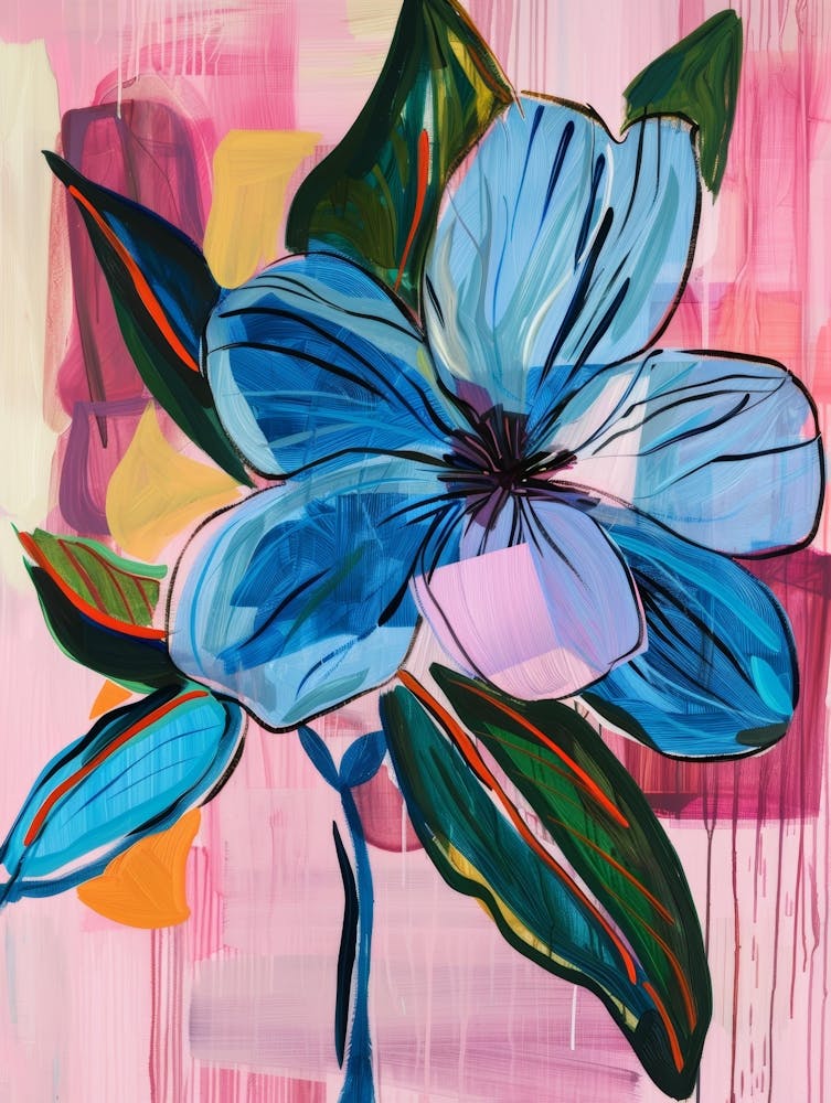 Blue Flower 6