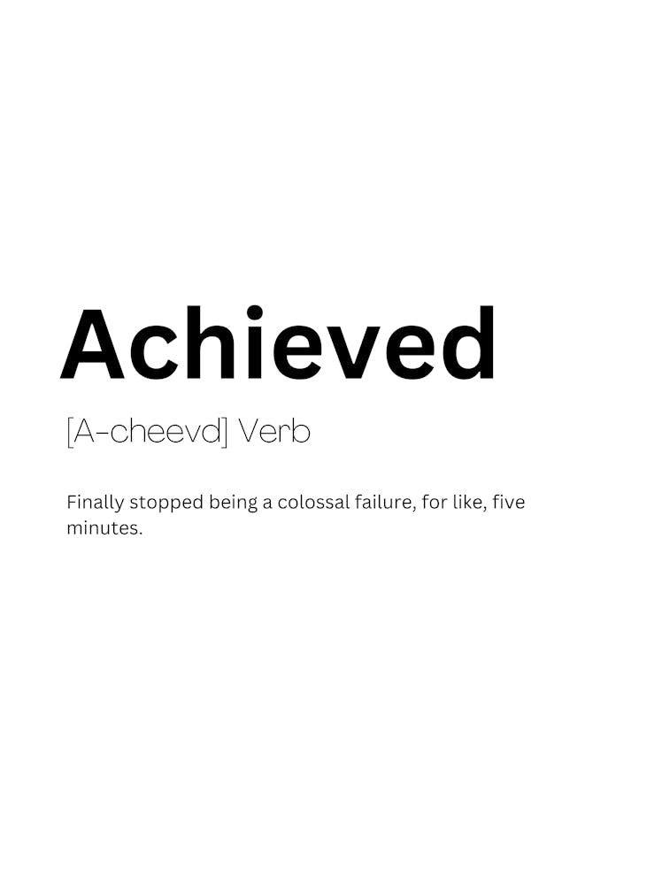 Achieved Definition Meaning
