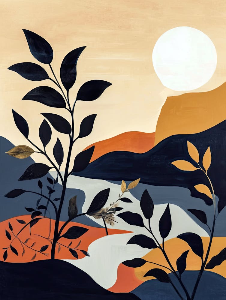 Sunset In The Mountains, Boho Style, Boho Print