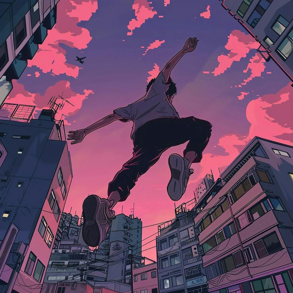 Anime, Stadt, Stadtansicht