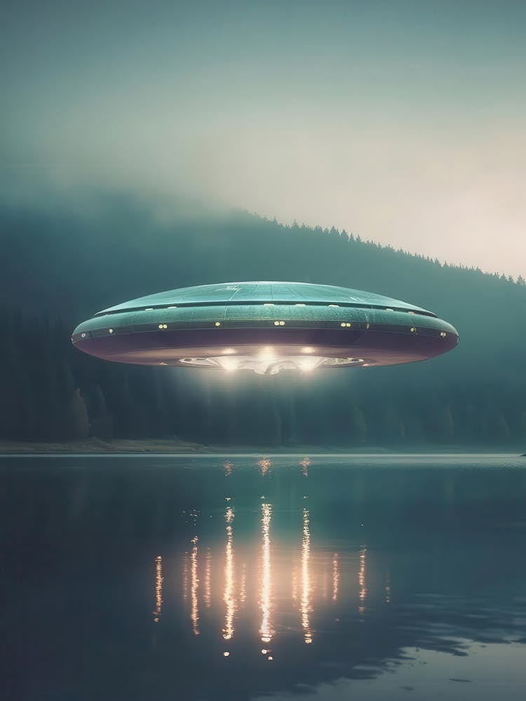 The Truth is Out There / The X-Files photo of UFO — sci-fi poster, movie art, I want to believe poster, space print 1