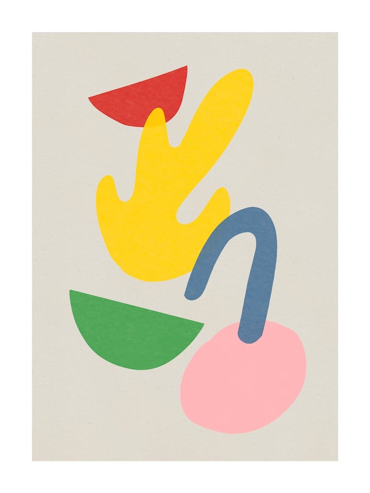 Minimal shapes bold colours