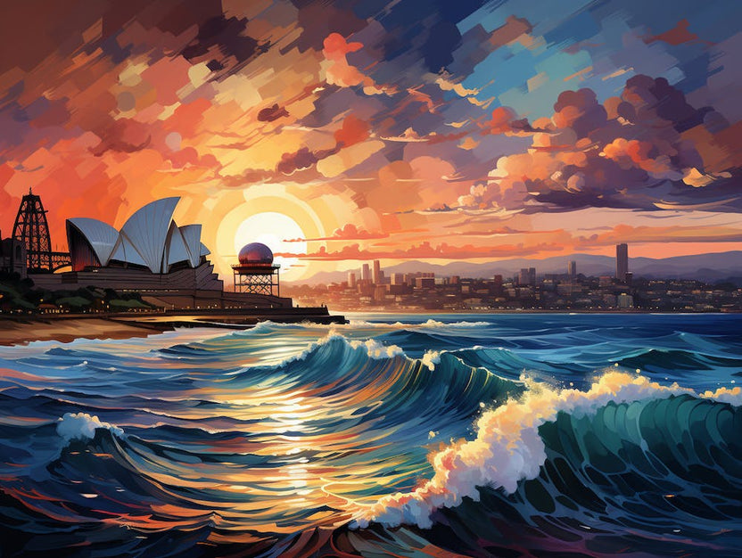Sydney Opera House At Sunset