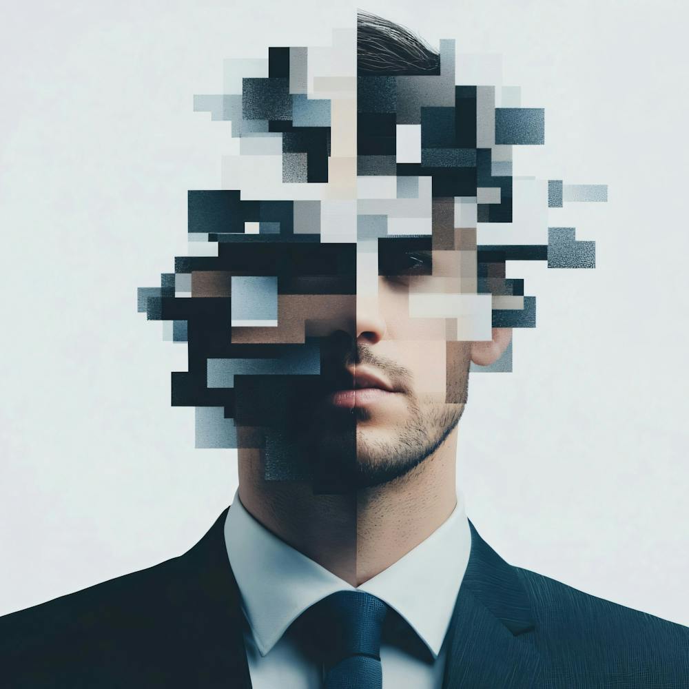 Pixelated Head