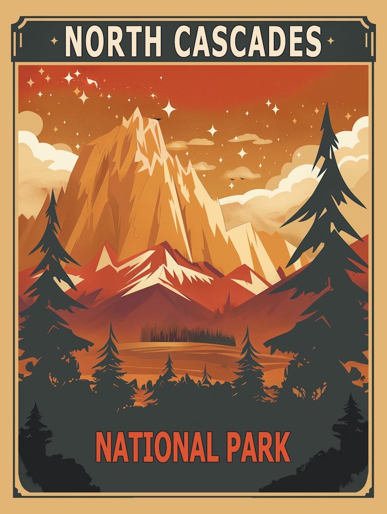 North Cascades National Park Poster