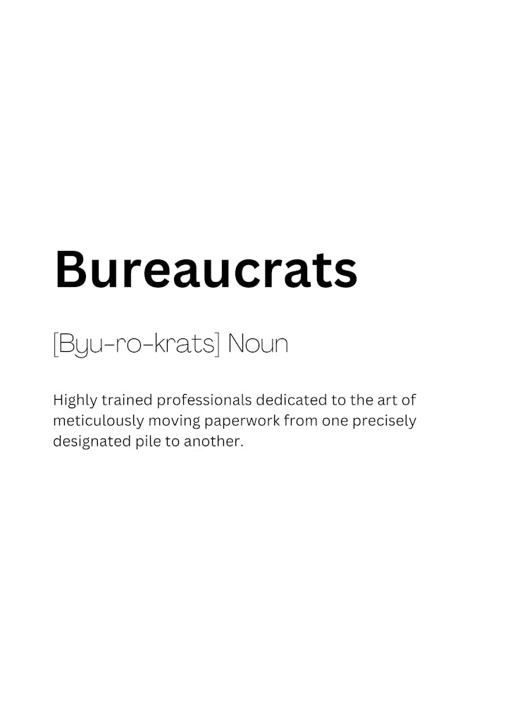 Bürokraten Definition Bedeutung