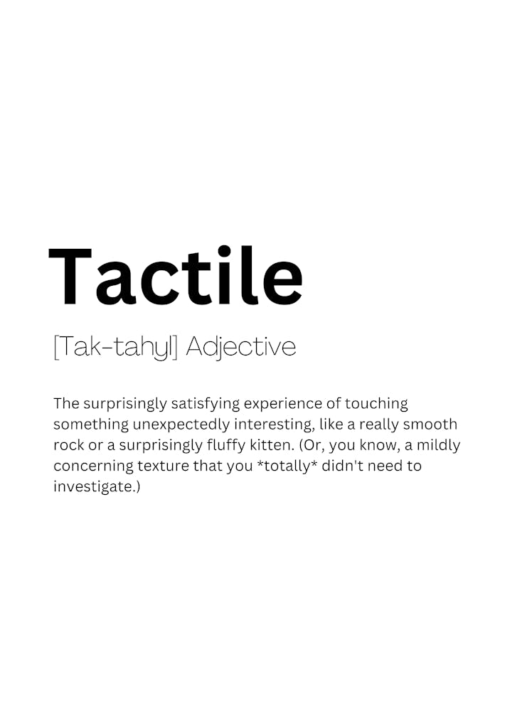 Tactile Definition Meaning