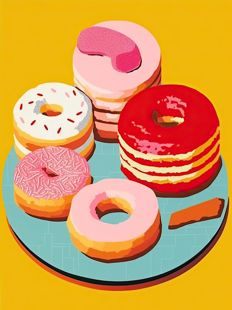 Donuts Vintage Illustration 2