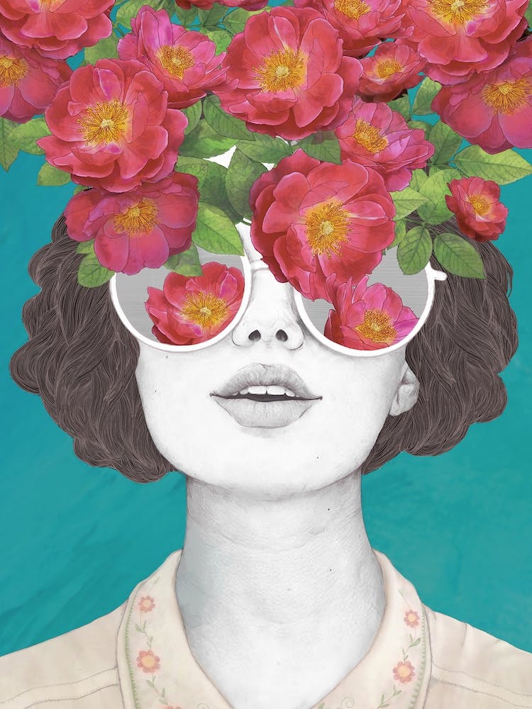Der Optimist Rosa getönte Brille