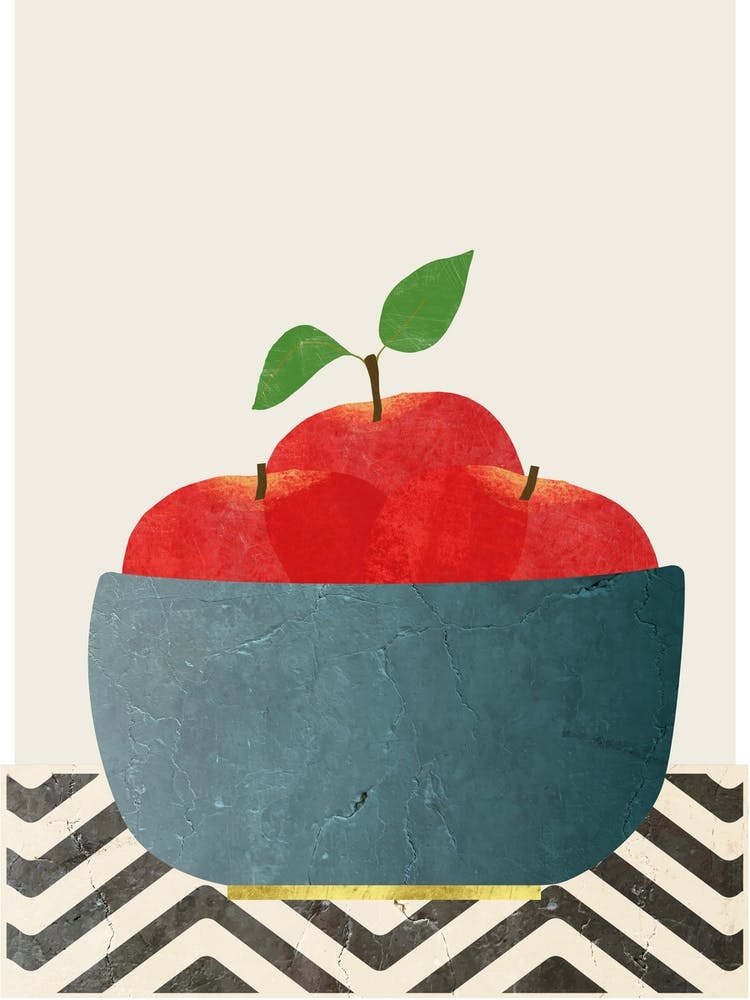 Bowl Of Red Apples