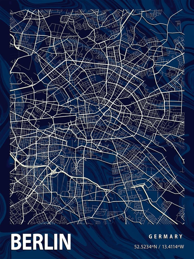 Berlin Crocus Marble Map