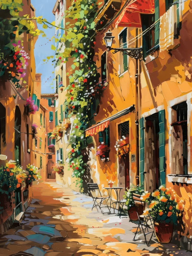 Generate Beautiful Vibrant And Modern Wall Art On Different Themes, Travel, Italy 6